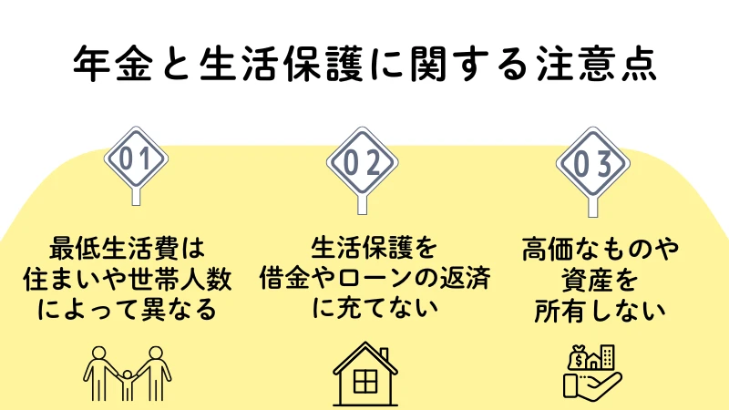 年金と生活保護に関する注意点