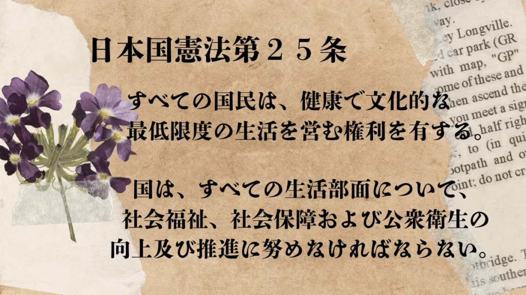 日本国憲法25条