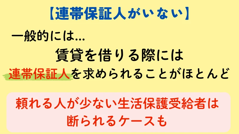 連帯保証人がいない