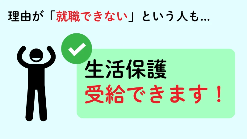 生活保護　就職できない