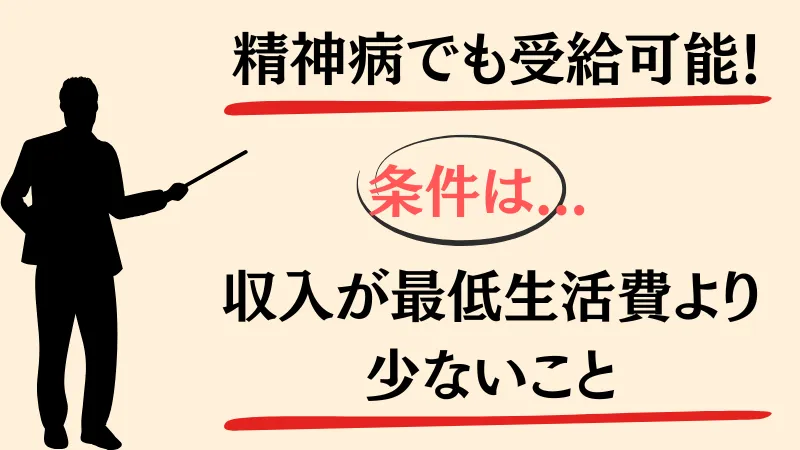 精神病でも生活保護は受給可能