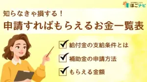 申請すればもらえるお金