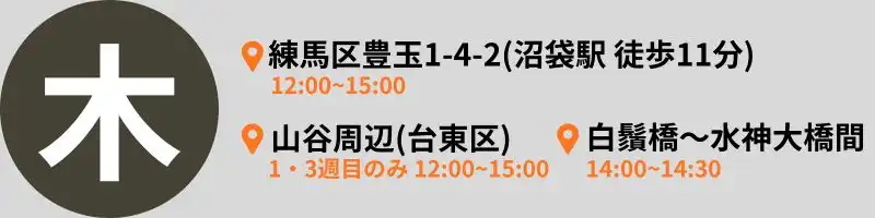 東京 炊き出し 木曜日