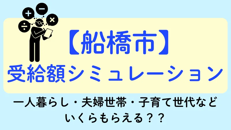 生活保護 船橋市 受給額シュミレーション