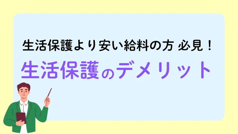 生活保護より安い給料