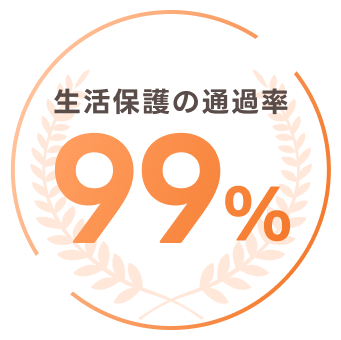 生活保護の通過率99%